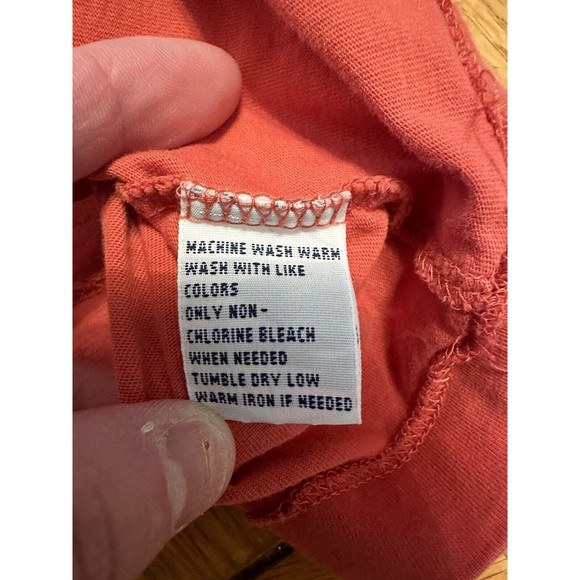 Polo Ralph Lauren Men’s Tshirt Red Size Medium Navy Blue Pony Logo - Picture 4 of 6